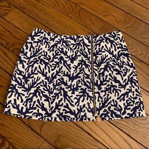 Lilly Pulitzer Gold Zipper Skort